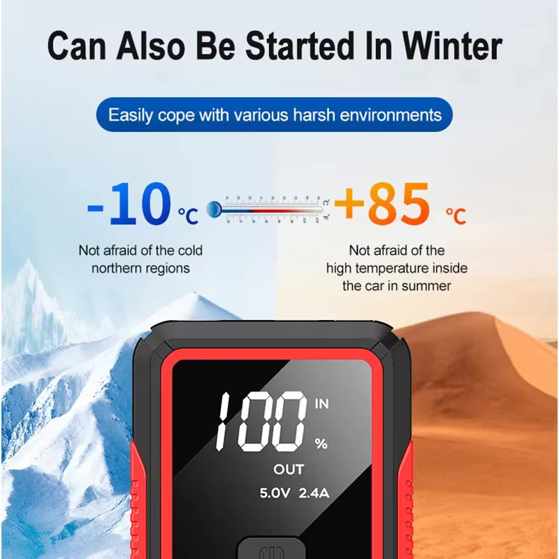 Power Bank 600A 12V Car Battery Jump Starter Portable Charger Petrol Diesel Auto Starting Device Booster Emergency Starter