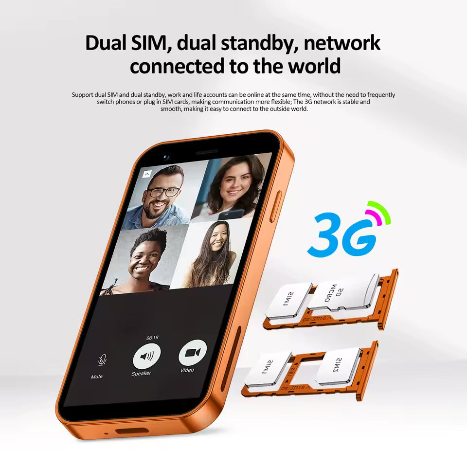 SERVO 18SE MINI Small Android Smartphone 3G WCDMA Dual SIM Card 2GB+16GB Play Store Wi-Fi Face Unlock 3.0 inch Mini Smart Phones