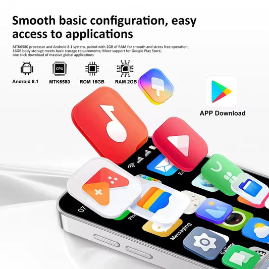 SERVO 18SE MINI Small Android Smartphone 3G WCDMA Dual SIM Card 2GB+16GB Play Store Wi-Fi Face Unlock 3.0 inch Mini Smart Phones